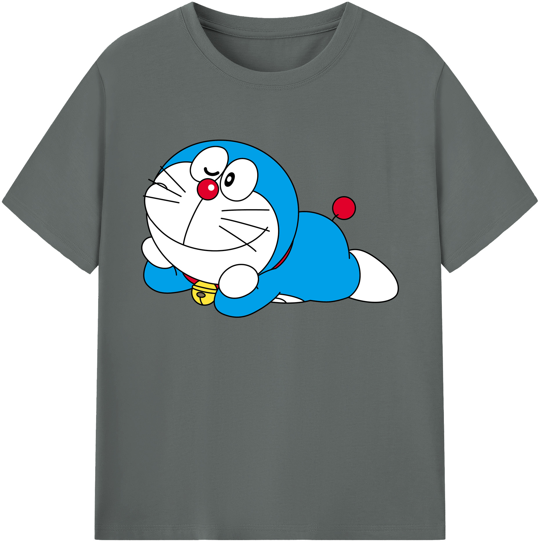 （画像用） ドラえもん Doraemon 綿100％ メンズ半袖Tシャツ｜肌触りやわらか＆通気性